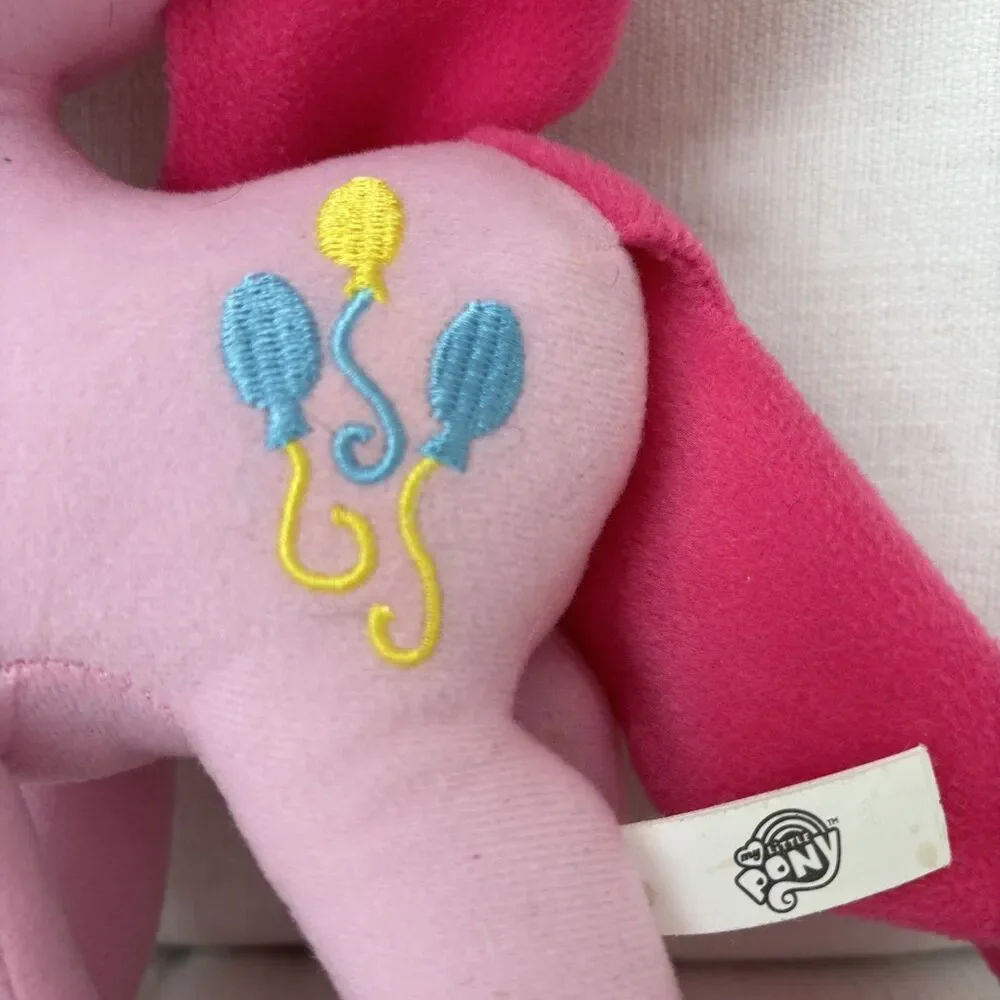 My Little Pony Twilight Sparkle & Pinkie Pie Plush Hasbro Ty Glitter Purple Pink